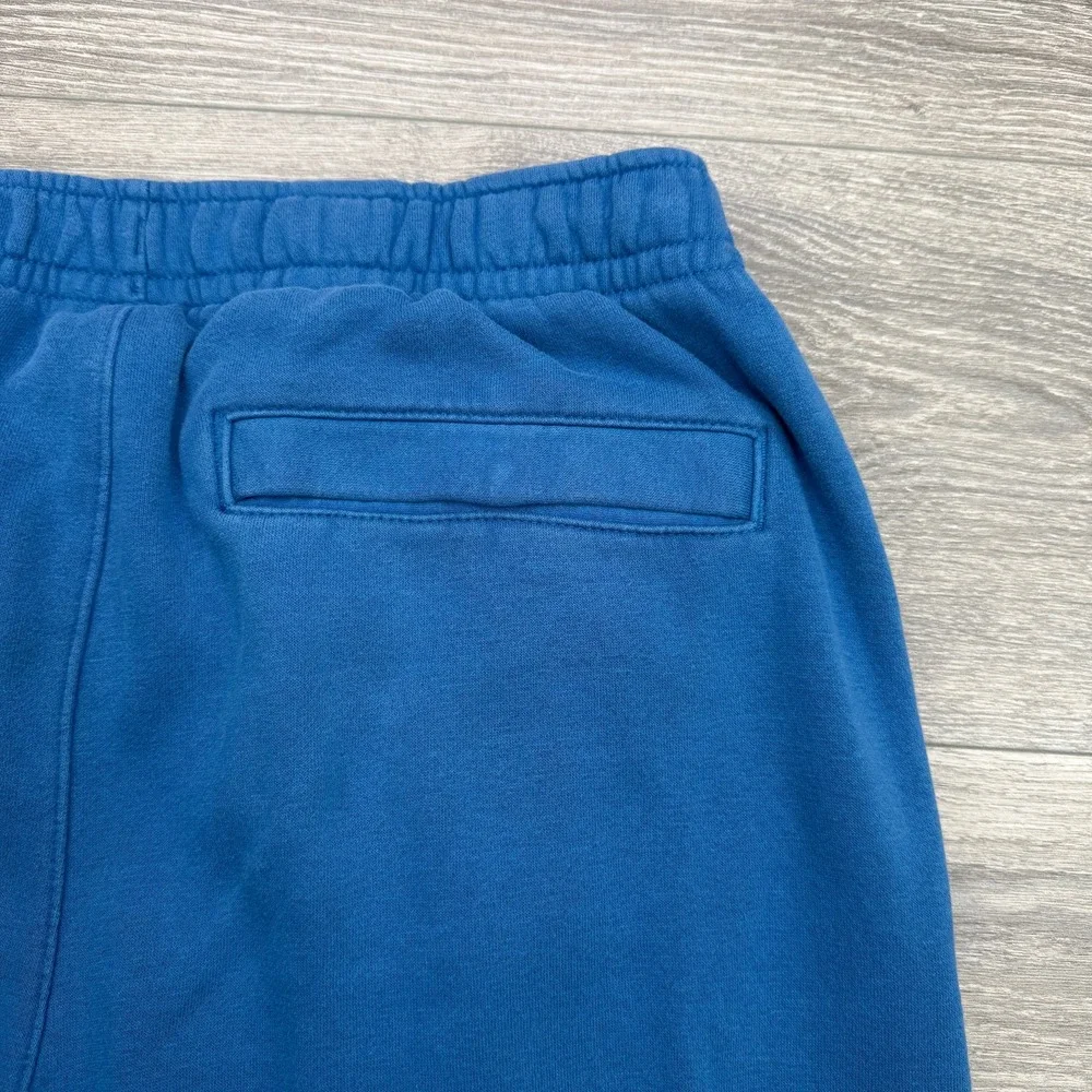 Nike Club Fleece Joggers Mens Medium Blue Tapered Swoosh Sweatpants BV2671-407